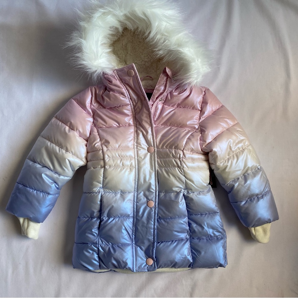 Winter parka hooded girls coat
